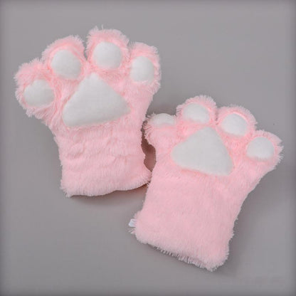 Japanese Style Cute Plush Cat Performance Paw Set Multicolors