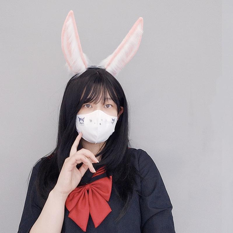 Movable and Rechargeable Electric Plush Rabbit Ear Hairband