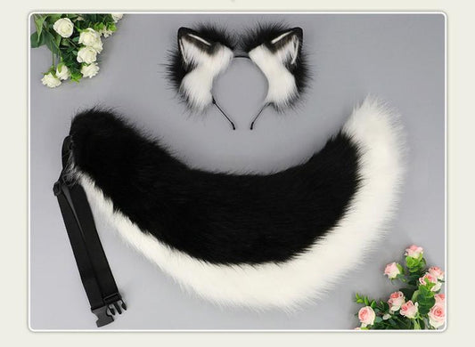 Handmade Plush Simulated Alaska Kigurumi Ears and Tail 20606:285014