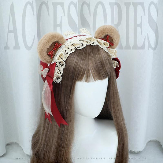 Cute Bows Bear Ears Headband Multicolor Kigurumi Accessories 20612:285098