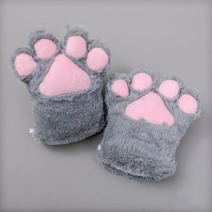 Japanese Style Cute Plush Cat Performance Paw Set Multicolors