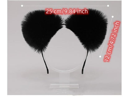 Cute Japanese Kawaii Plush Fox and Cat Ear JK Accessory