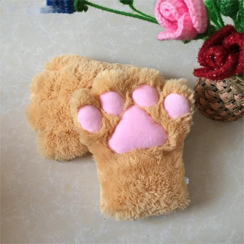 Lovely Plush Cat Paw Gloves Kigurumi Accessories Multicolors