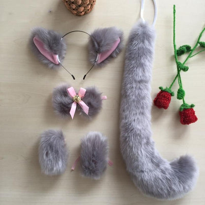 Five Piece Set Kawaii Fox Ear Fox Tail