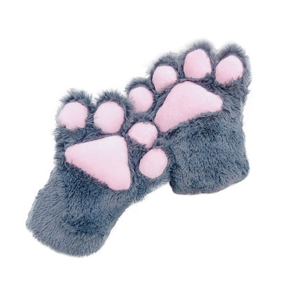 Lovely Plush Cat Paw Gloves Kigurumi Accessories Multicolors