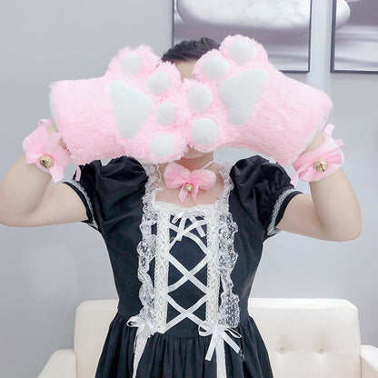 Lovely Plush Cat Paw Gloves Kigurumi Accessories Multicolors