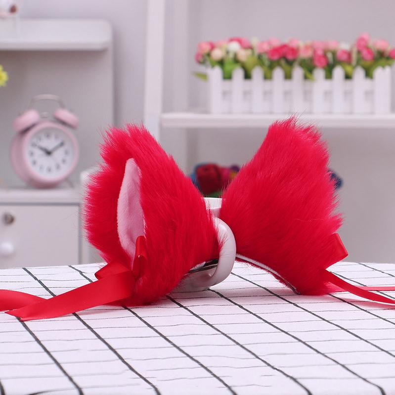 Lovely Plush Cat Ear Hairclip Fox Ear Cosplay Headdress