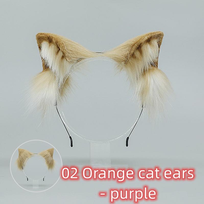 Japanese Style Handmade Simulated Cat Ear Multi-color Hairband