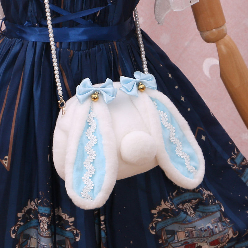 Furry Rice Cake Rabbit Sling Bag - Cute Animal Accessory 20640:285480