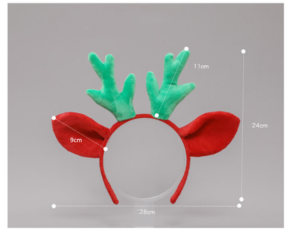 Deer Ears And Antlers Hairband Christmas Headwear Cosplay Accessory