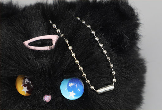 Handmade Lovely Soft Cat Ball Bag Pendant Key-chain Soft Accessories