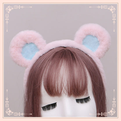 Japanese Style Cute Plush Bear Ears Kigurumi Accessories