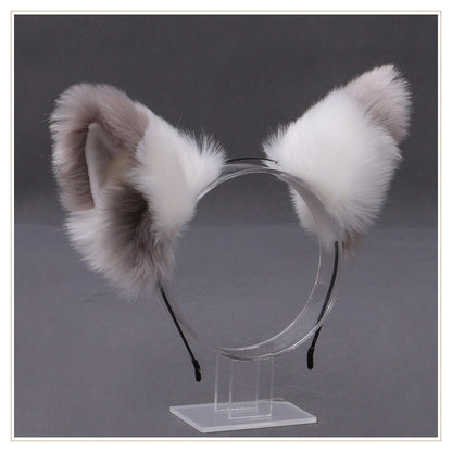 Lovely Cochlear Fox Hairband Plush Animal Ears Hair Accessories