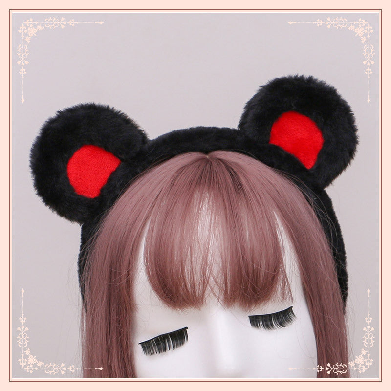 Japanese Style Cute Plush Bear Ears Kigurumi Accessories