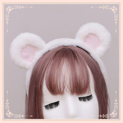 Japanese Style Cute Plush Bear Ears Kigurumi Accessories