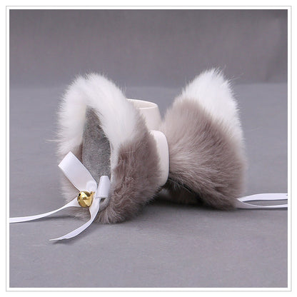 Lovely Plush Cat Ear Hairclip Fox Ear Cosplay Headdress