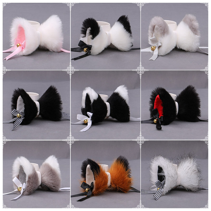 Lovely Plush Cat Ear Hairclip Fox Ear Cosplay Headdress