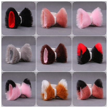 Cat Animal Ears Headdress Hair Clip Kigurumi Accessories 20638:285448