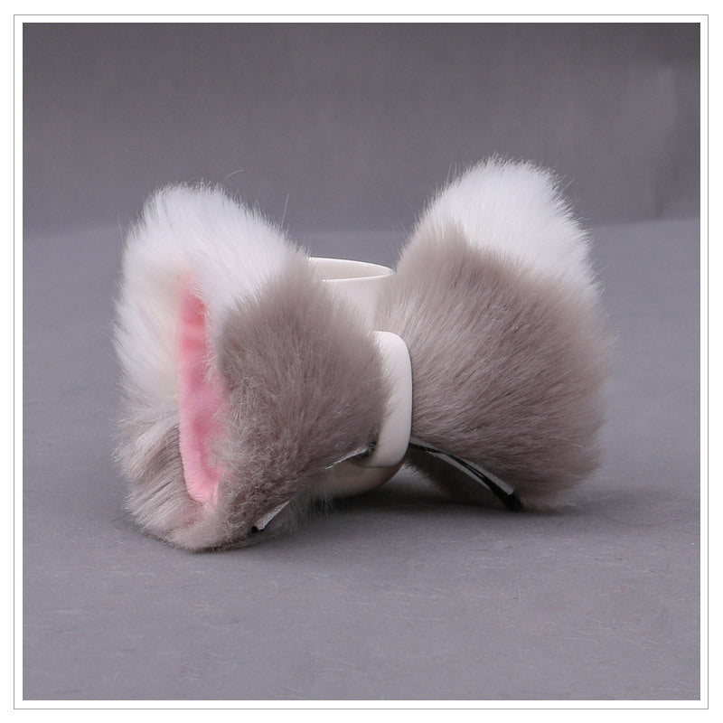 Cat Animal Ears Headdress Hair Clip Kigurumi Accessories 20638:285452