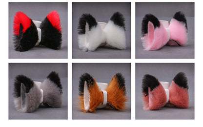 Cat Animal Ears Headdress Hair Clip Kigurumi Accessories 20638:285406