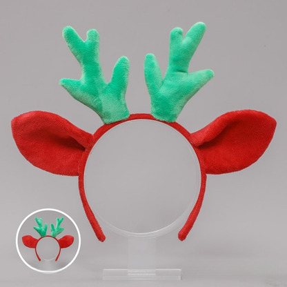 Deer Ears And Antlers Hairband Christmas Headwear Cosplay Accessory