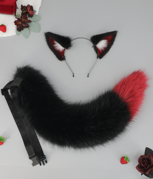 Arknights Texas Wolf Animal Ears Tail Cos Props