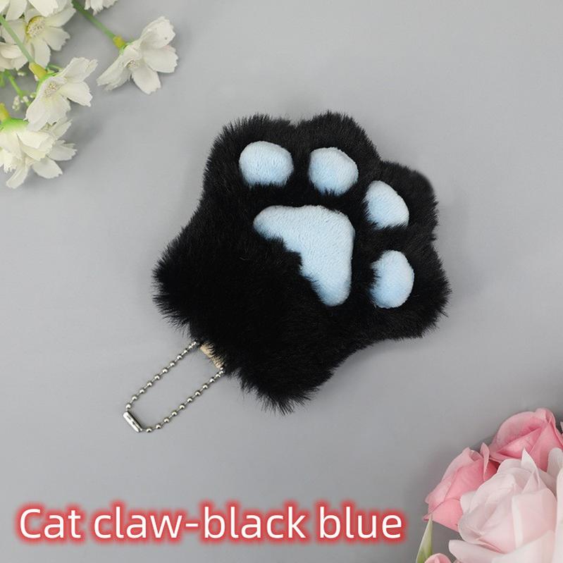 Imitation Lovely Plush Cat Claw Keychain Furry Accessory