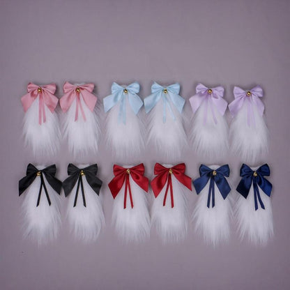 Bowknot Lop Rabbit Hairpins Japanese Style Fresh Head Accessories 20608:285028