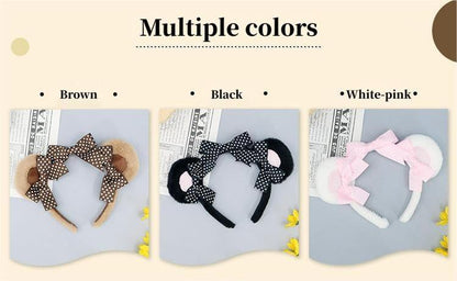 Lovely Polka Dot Bows Kigurumi Accessories  Bear Ears Hairband Multicolors 20618:285168