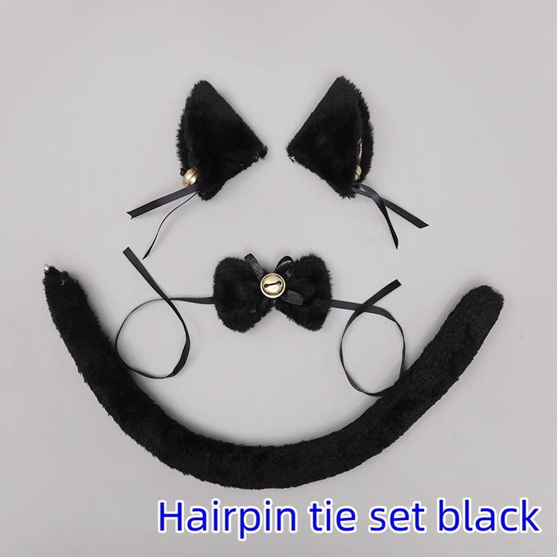 Cat Ear Headband Accessory and Cat Tail Plush Set