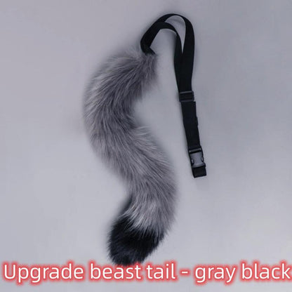 Handmade Lolita Simulation Upgrade Beasttail Plush Accessory