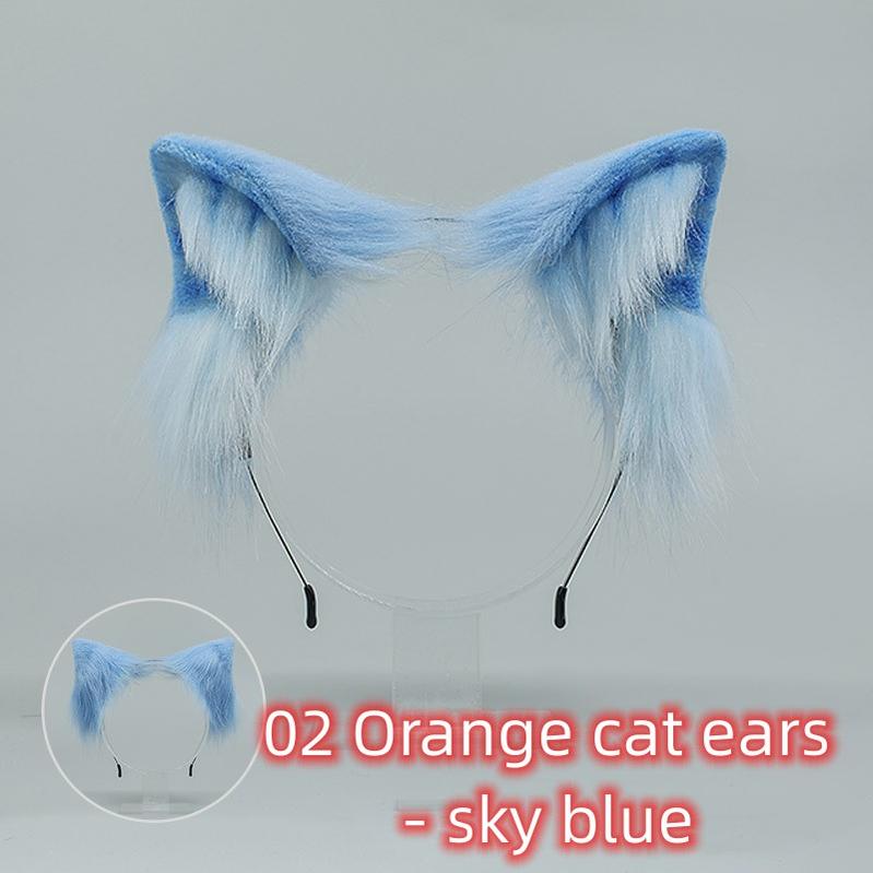 Japanese Style Handmade Simulated Cat Ear Multi-color Hairband