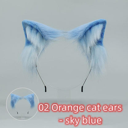 Japanese Style Handmade Simulated Cat Ear Multi-color Hairband