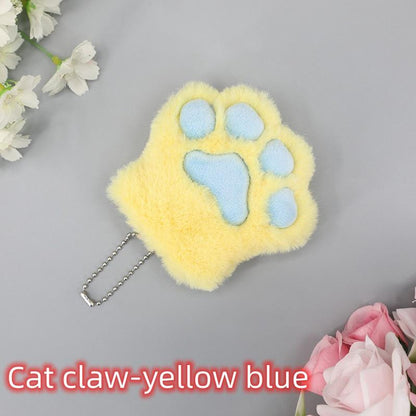 Imitation Lovely Plush Cat Claw Keychain Furry Accessory