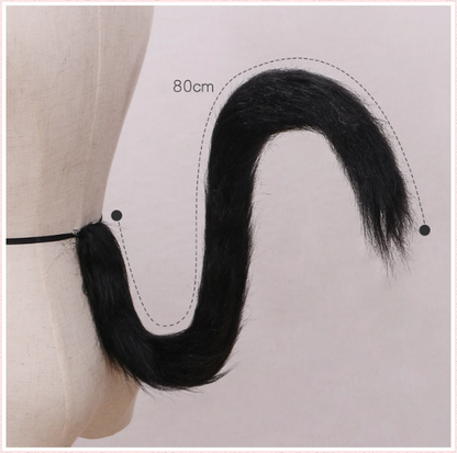 Handmade Kawaii Furry Cat Tail Animal Tail Cosplay Props