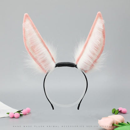 Movable and Rechargeable Electric Plush Rabbit Ear Hairband