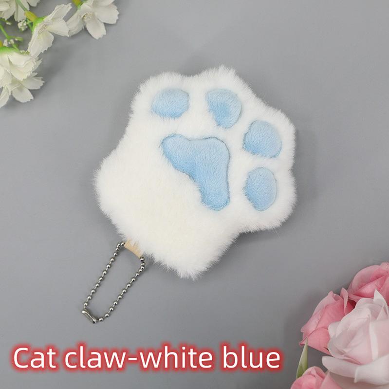 Imitation Lovely Plush Cat Claw Keychain Furry Accessory