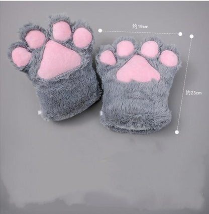 Japanese Style Cute Plush Cat Performance Paw Set Multicolors