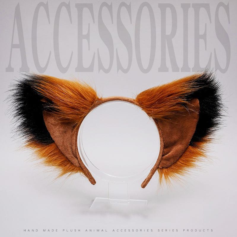 Cute Furry Fox Ear Headband - Japanese Kawaii Cosplay Accessory 20644:285538