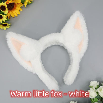 Kigurumi Accessories Lovely Plush Ball Fox Ear Hoop