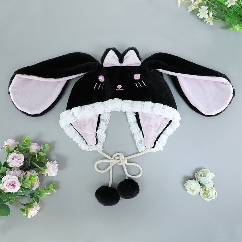 Dropped Ears Rabbit Hat Furry Accessory Lolita Style Hat