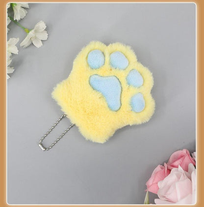 Imitation Lovely Plush Cat Claw Keychain Furry Accessory