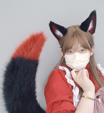 Arknights Texas Wolf Animal Ears Tail Cos Props