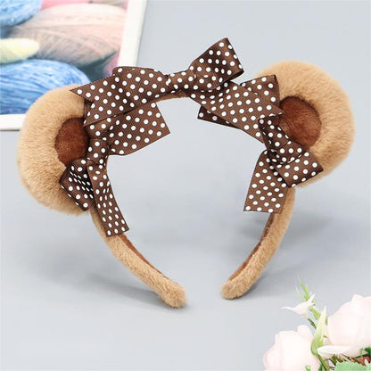 Lovely Polka Dot Bows Kigurumi Accessories  Bear Ears Hairband Multicolors 20618:285192