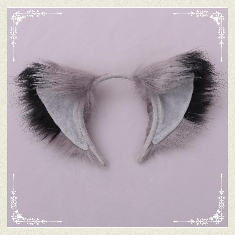 Cute Furry Fox Ear Headband - Japanese Kawaii Cosplay Accessory 20644:285552