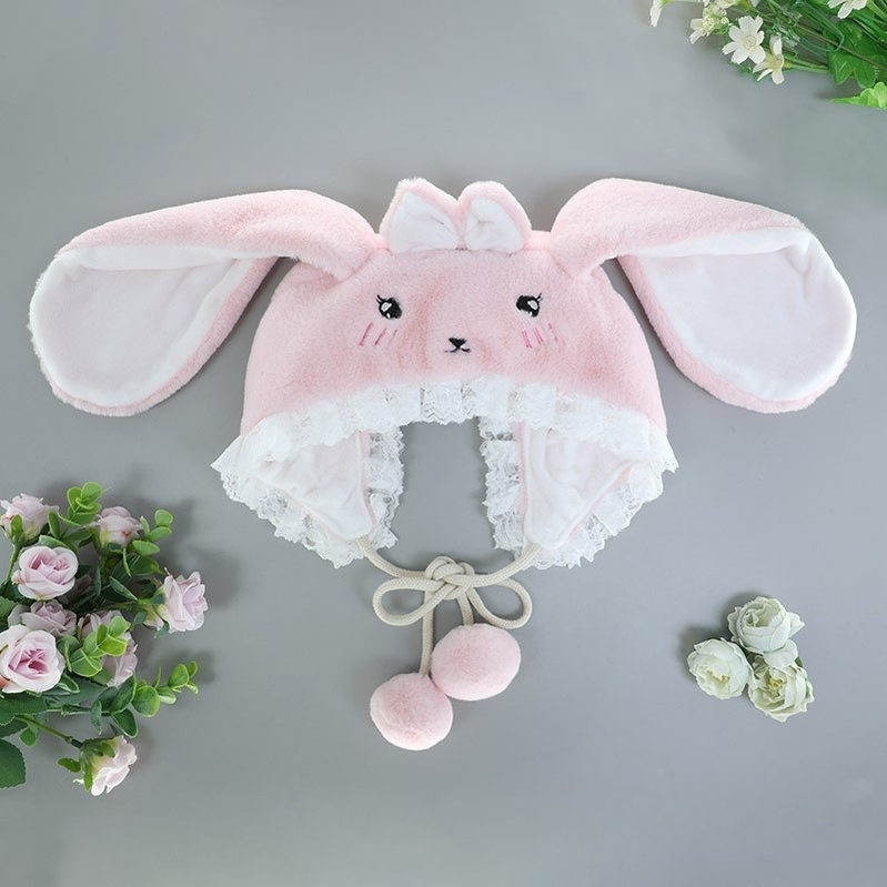 Dropped Ears Rabbit Hat Furry Accessory Lolita Style Hat