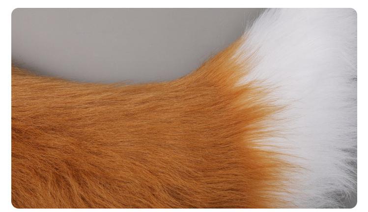 Handcrafted Plush Fox and Wolf Ear Hairclips with Tails in 17 Colors