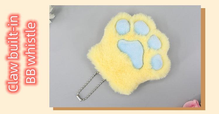 Imitation Lovely Plush Cat Claw Keychain Furry Accessory