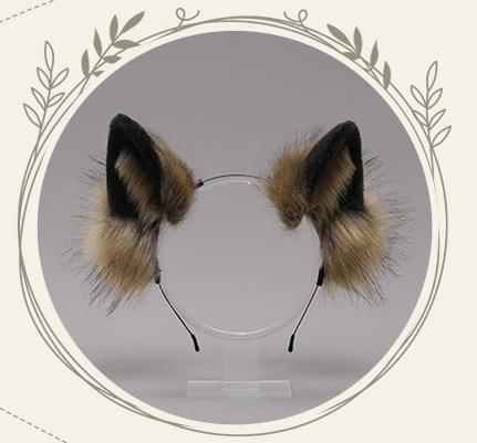 Simulated Animal Ear Headband Wolf Ears Kigurumi Accessory 20628:285356