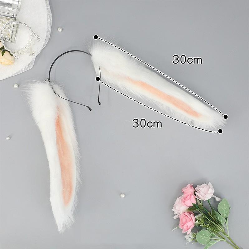 Handmade Realistic Lop Rabbits Plush Animal Ears Hairband 20614:285114